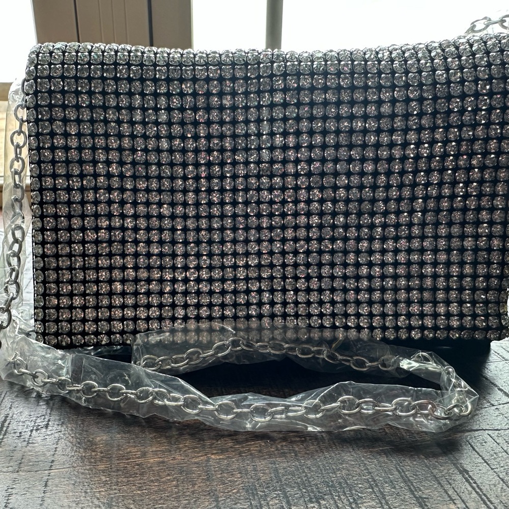 Elegant Black and Silver Women's Bag